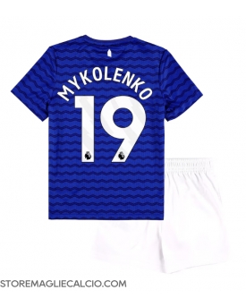 Everton Vitaliy Mykolenko #19 Maglia Gara Casa Repliche 2025-26 Bambino Maniche Corte